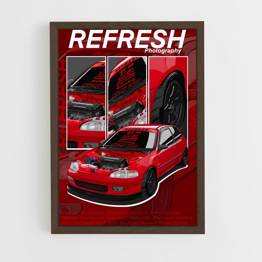 Poster Refh Racing – affiche Honda (vue 5)